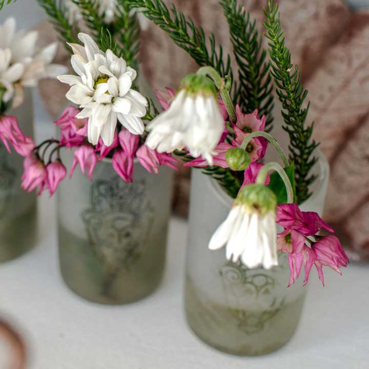 Fresh flowers welcoming guests at Trinity Gardens